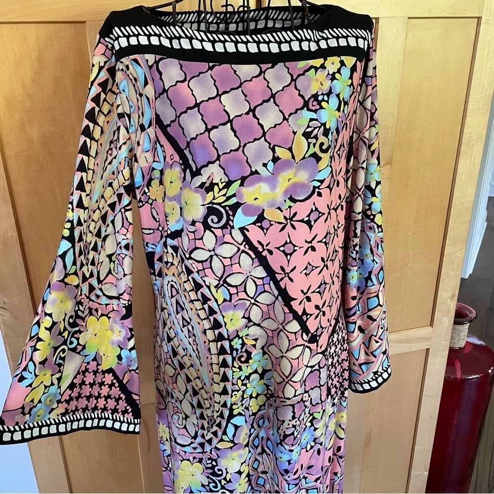 Beige By Eci Pink Multi Color & Pattern 3/4 Sleev… - image 2